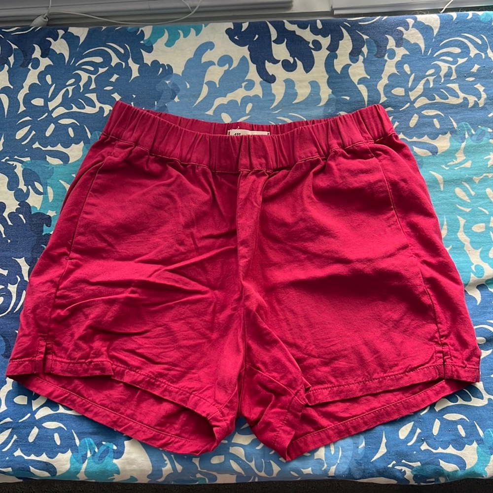 Madewell Pink Flowey Summer Shorts with Pockets, XS